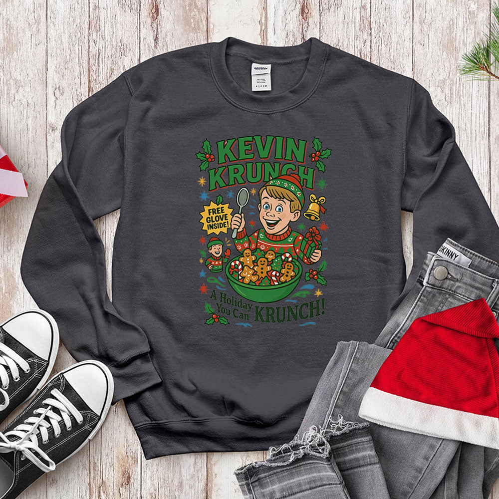 Home Alone Boy Cereal Parody Shirt - Holiday You Can Krunch!