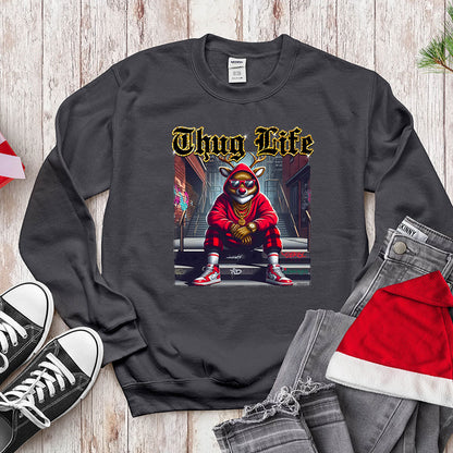 Thug Life Red - Nosed Reindeer - Streetwear Christmas