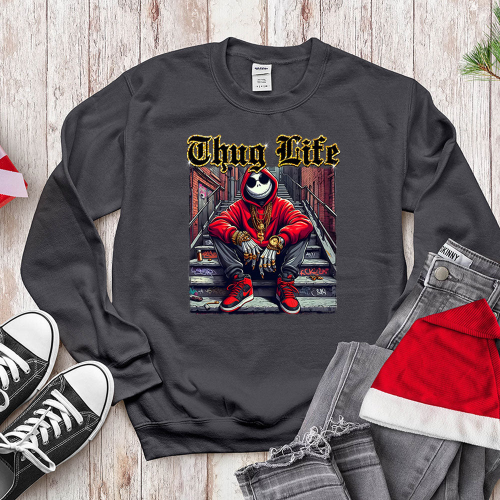 Thug Life Skeleton King - Urban Holiday Streetwear
