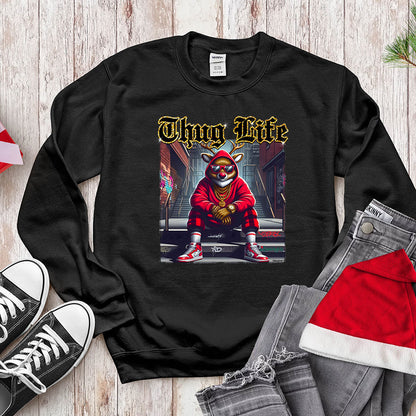 Thug Life Red - Nosed Reindeer - Streetwear Christmas