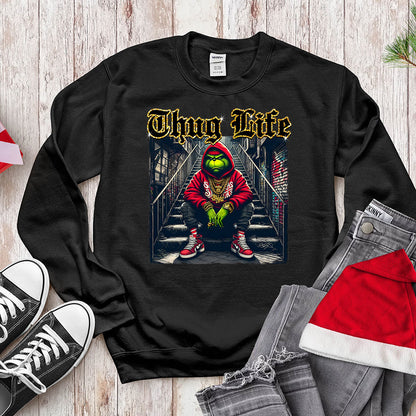 Thug Life Green Anti - Hero Shirt - Urban Holiday Streetwear