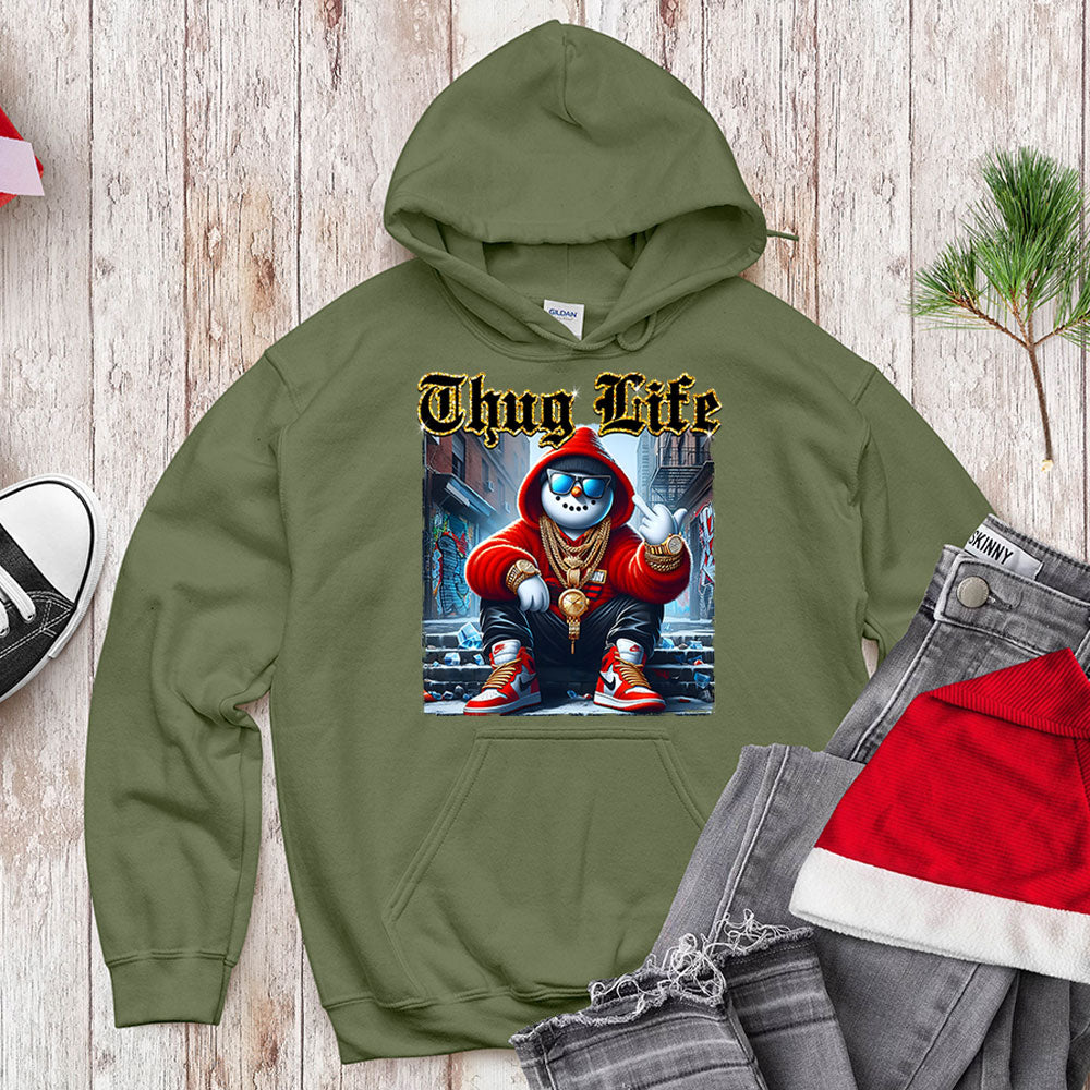 Thug Life Gangster Snowman - Urban Holiday