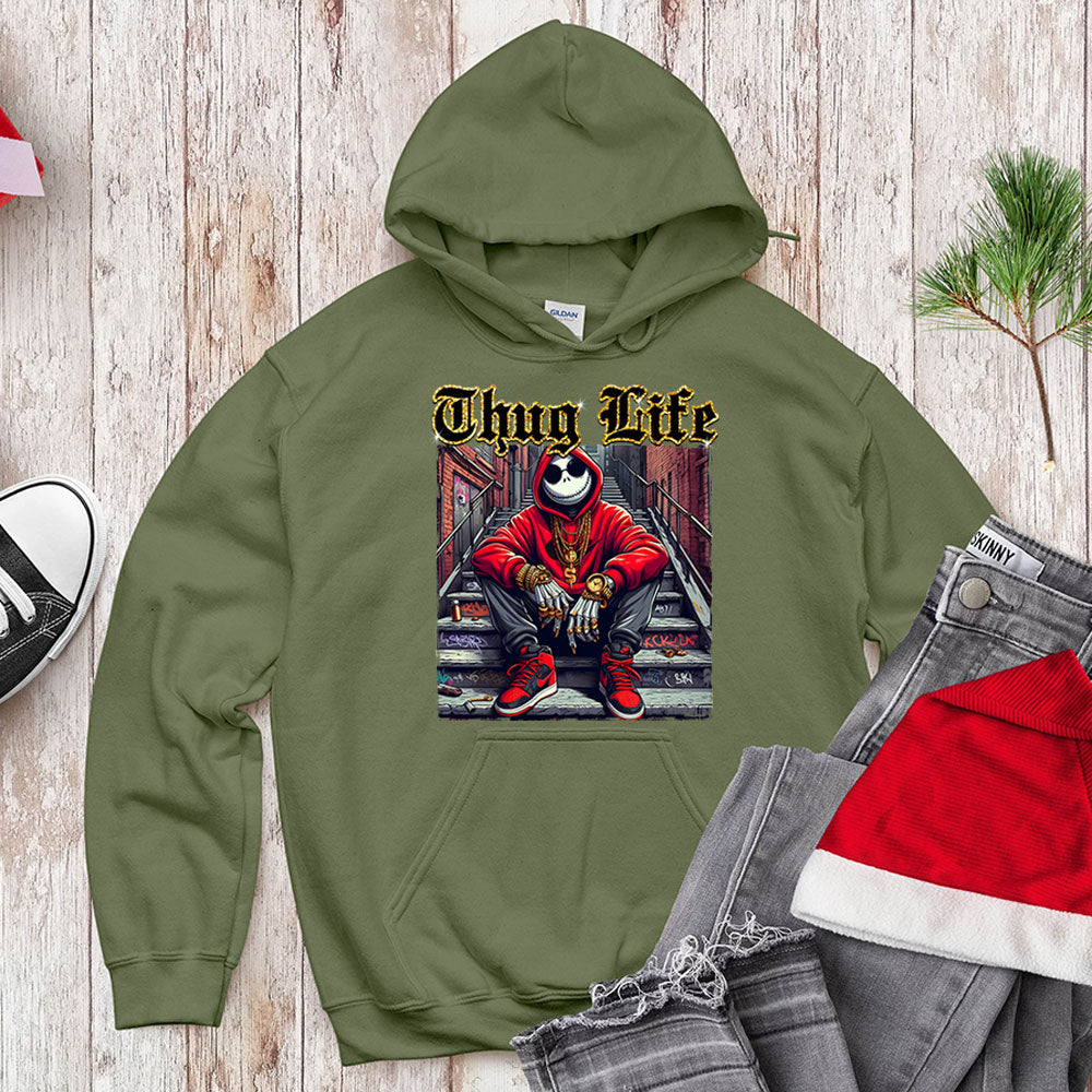Thug Life Skeleton King - Urban Holiday Streetwear
