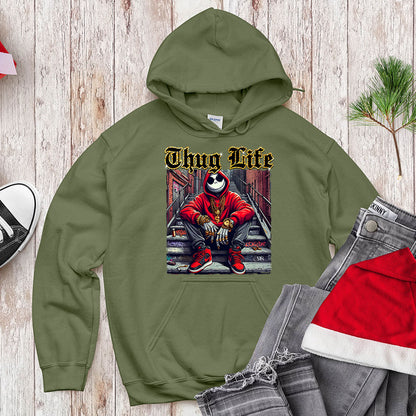 Thug Life Skeleton King - Urban Holiday Streetwear