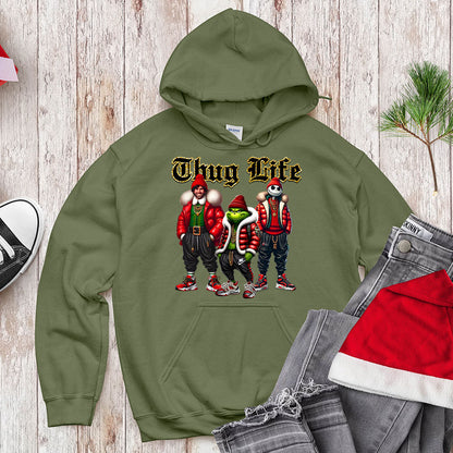 Thug Life Holiday Trio - Streetwear Christmas Crewneck