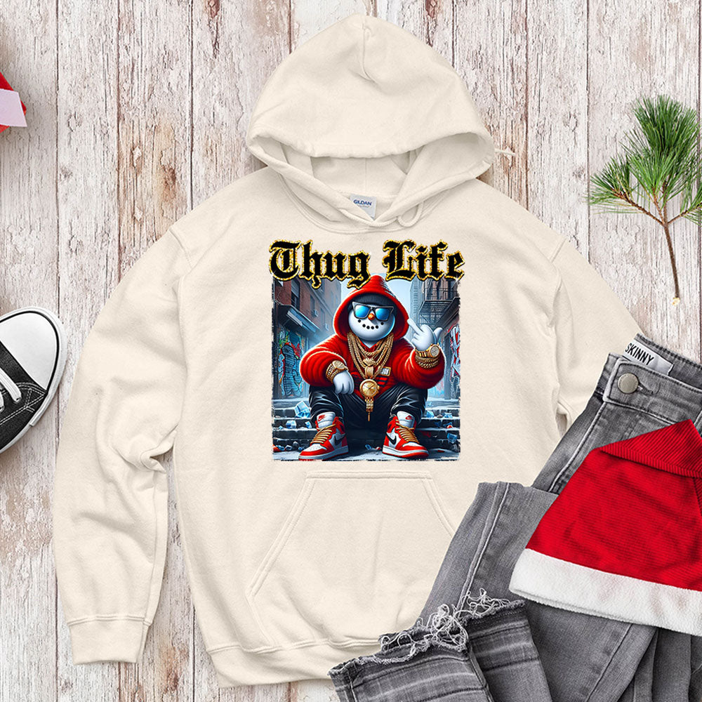 Thug Life Gangster Snowman - Urban Holiday