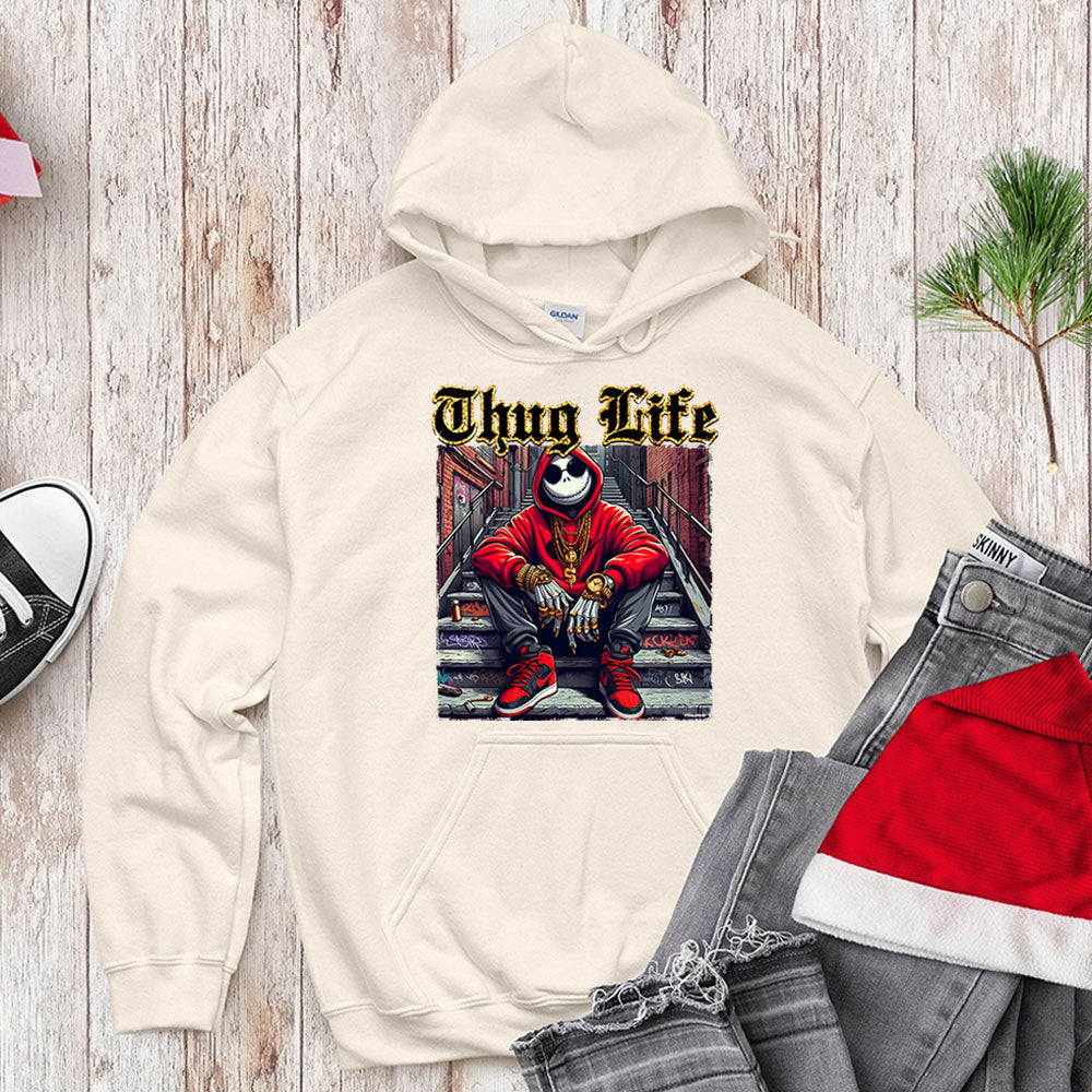 Thug Life Skeleton King - Urban Holiday Streetwear