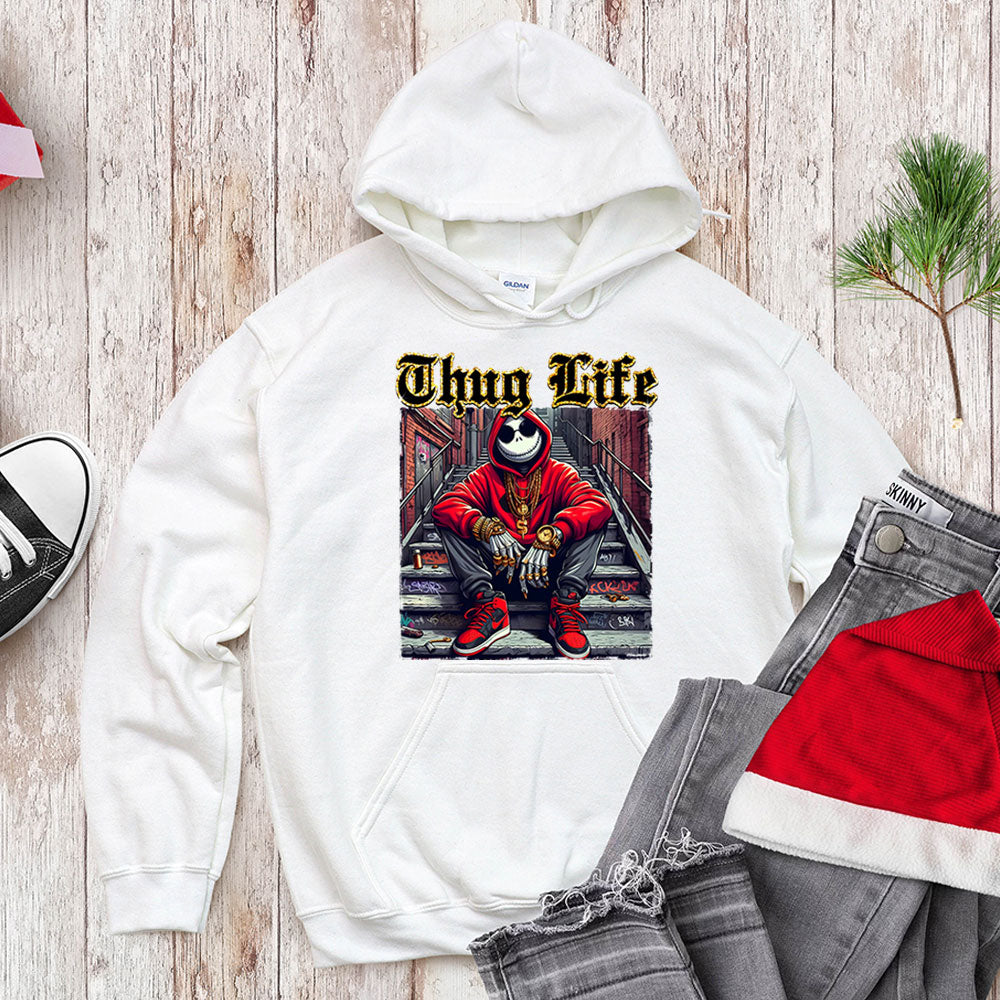 Thug Life Skeleton King - Urban Holiday Streetwear