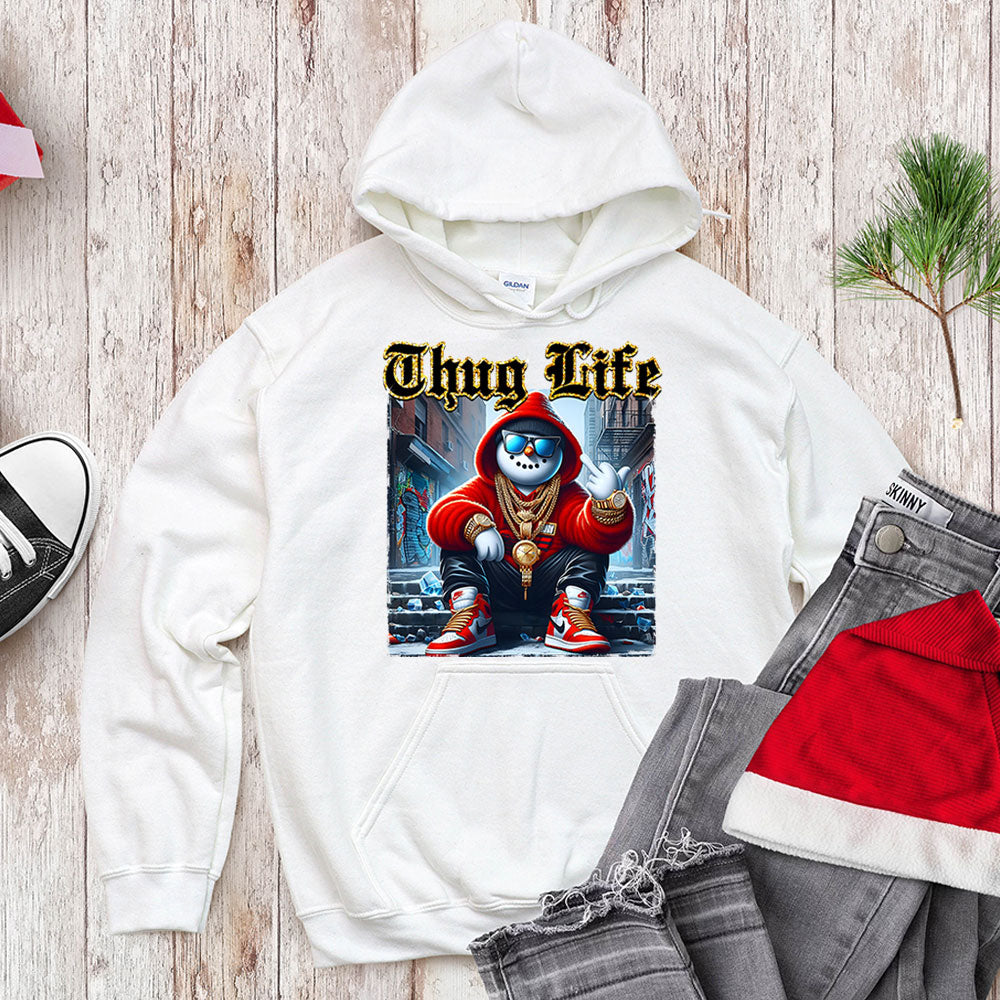 Thug Life Gangster Snowman - Urban Holiday