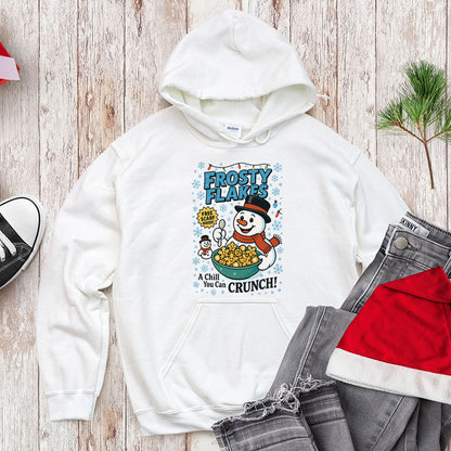 Funny Snowman Cereal Parody Shirt - Frosty Flakes Holiday T-Shirt & Hoodie