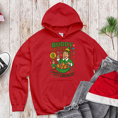 Buddy The Elf Funny Christmas Sweatshirt - Buddy Bites Holiday