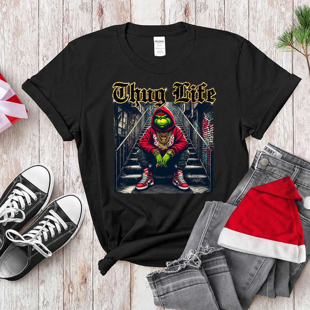Thug Life Green Anti - Hero Shirt - Urban Holiday Streetwear