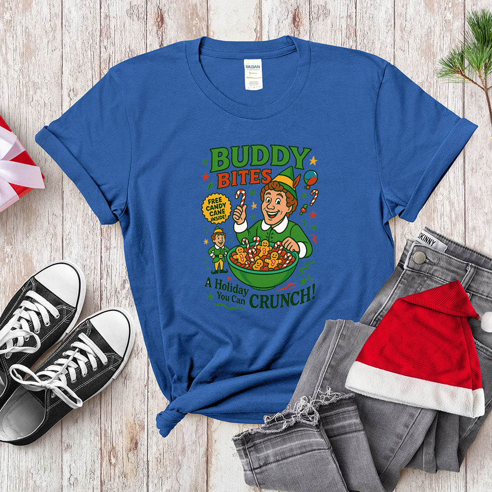 Buddy The Elf Funny Christmas Sweatshirt - Buddy Bites Holiday