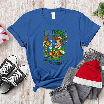 Buddy The Elf Funny Christmas Sweatshirt - Buddy Bites Holiday