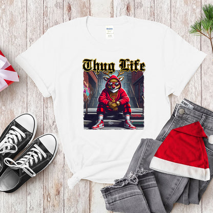 Thug Life Red - Nosed Reindeer - Streetwear Christmas