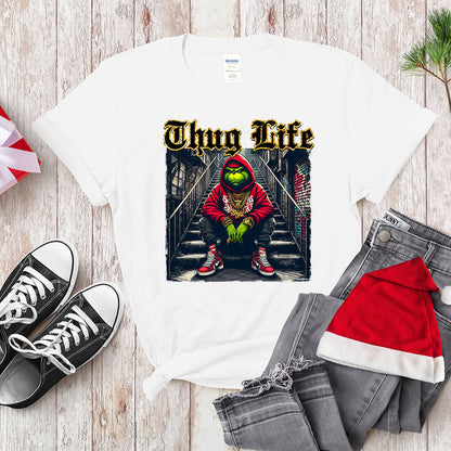 Thug Life Green Anti - Hero Shirt - Urban Holiday Streetwear