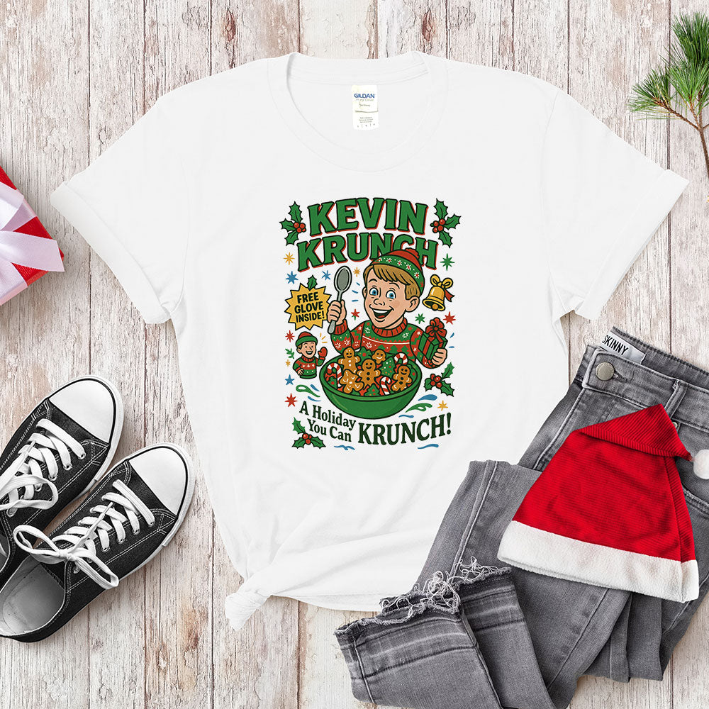 Home Alone Boy Cereal Parody Shirt - Holiday You Can Krunch!