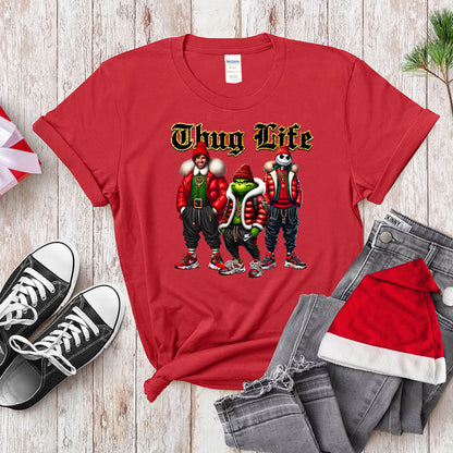 Thug Life Holiday Trio - Streetwear Christmas Crewneck