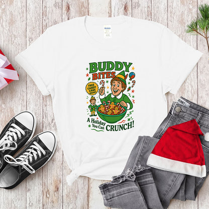 Buddy The Elf Funny Christmas Sweatshirt - Buddy Bites Holiday