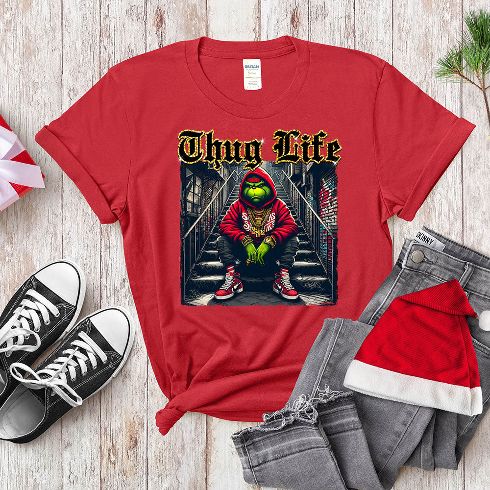 Thug Life Green Anti - Hero Shirt - Urban Holiday Streetwear