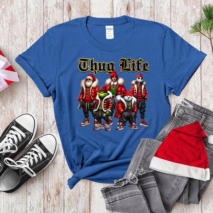 Thug Life Holiday Squad - Urban Streetwear Christmas Crew