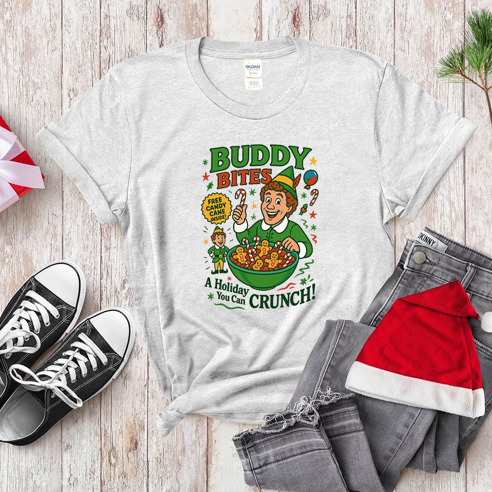 Buddy The Elf Funny Christmas Sweatshirt - Buddy Bites Holiday