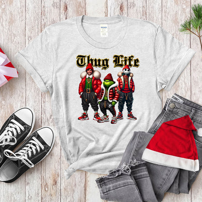 Thug Life Holiday Trio - Streetwear Christmas Crewneck