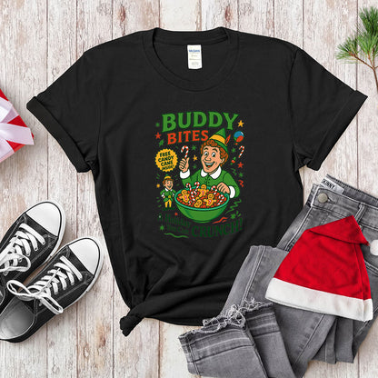 Buddy The Elf Funny Christmas Sweatshirt - Buddy Bites Holiday
