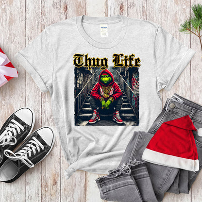Thug Life Green Anti - Hero Shirt - Urban Holiday Streetwear