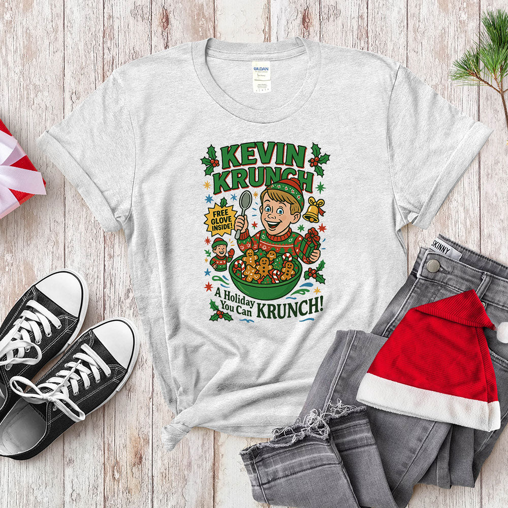 Home Alone Boy Cereal Parody Shirt - Holiday You Can Krunch!