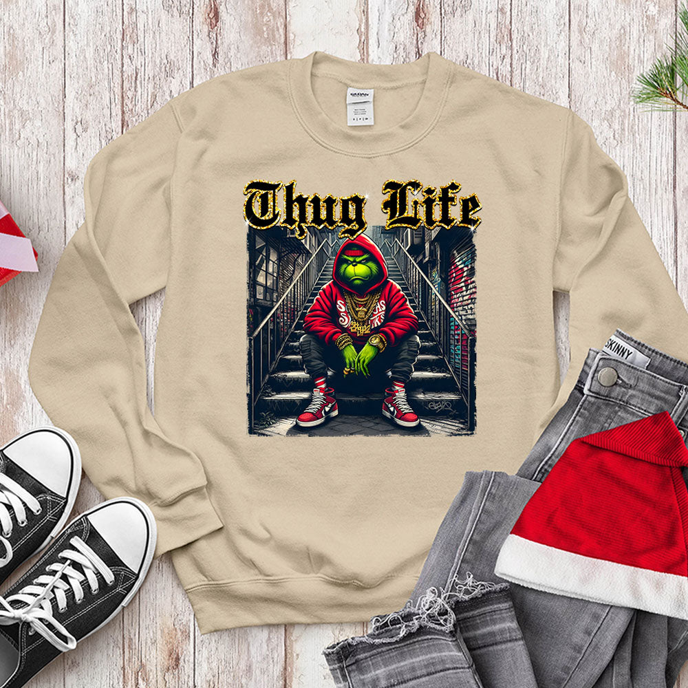 Thug Life Green Anti - Hero Shirt - Urban Holiday Streetwear