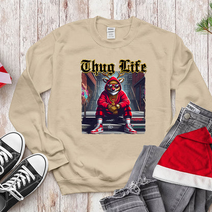 Thug Life Red - Nosed Reindeer - Streetwear Christmas