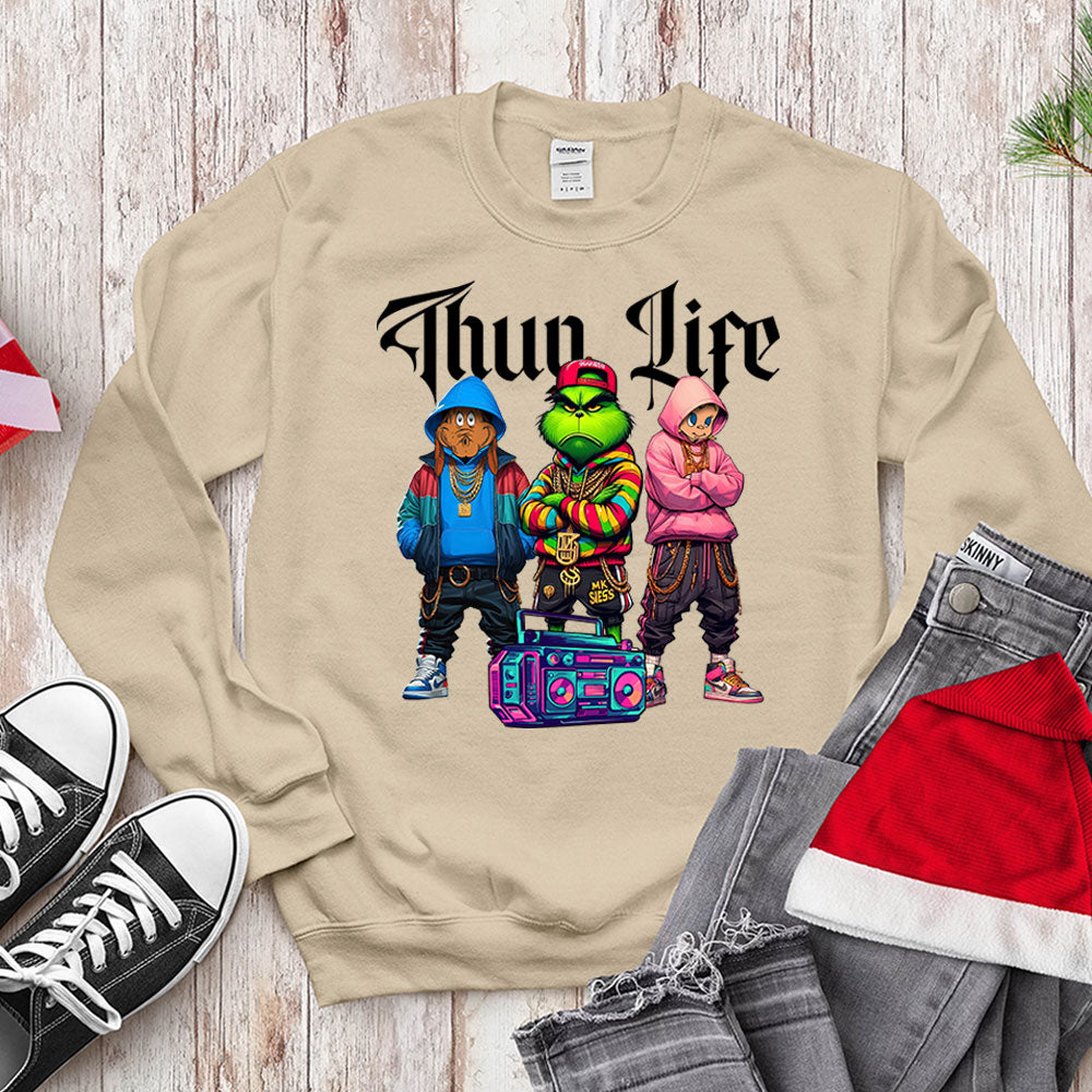 Thug Life Hip-Hop Trio - 90s Boombox Christmas Crew
