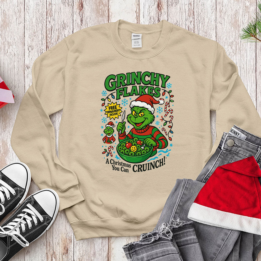 Mean One Cereal Parody Shirt - "Christmas You Can Cruinch!" T-Shirt & Hoodie