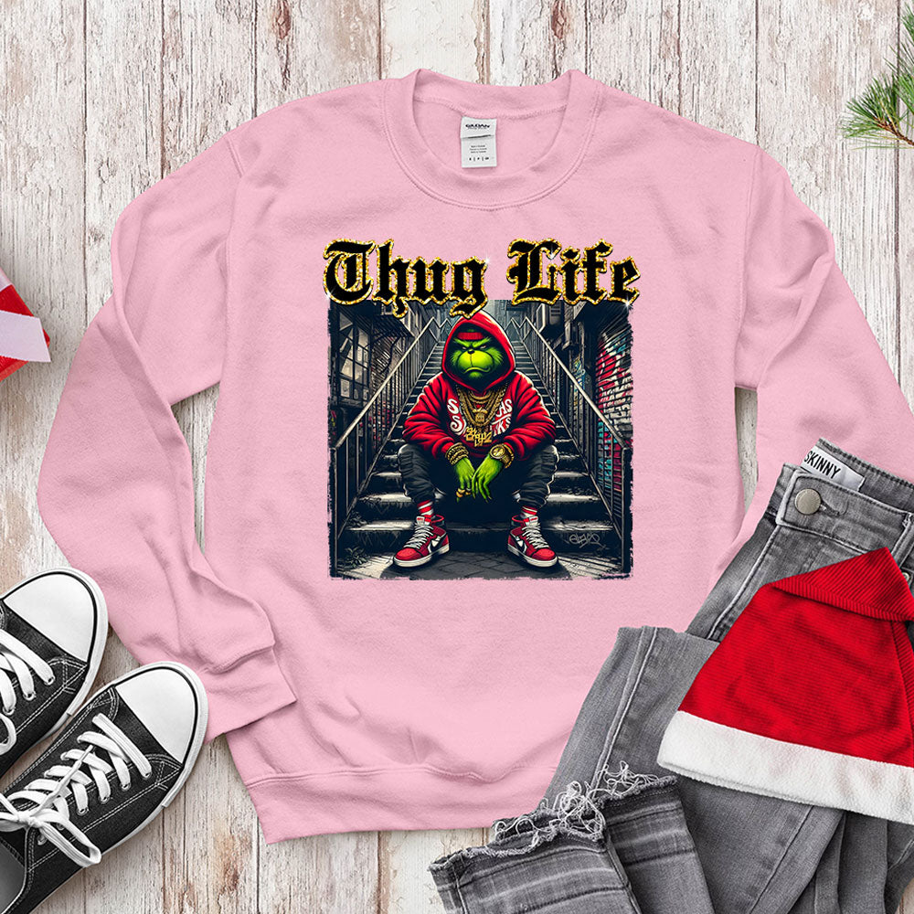 Thug Life Green Anti - Hero Shirt - Urban Holiday Streetwear