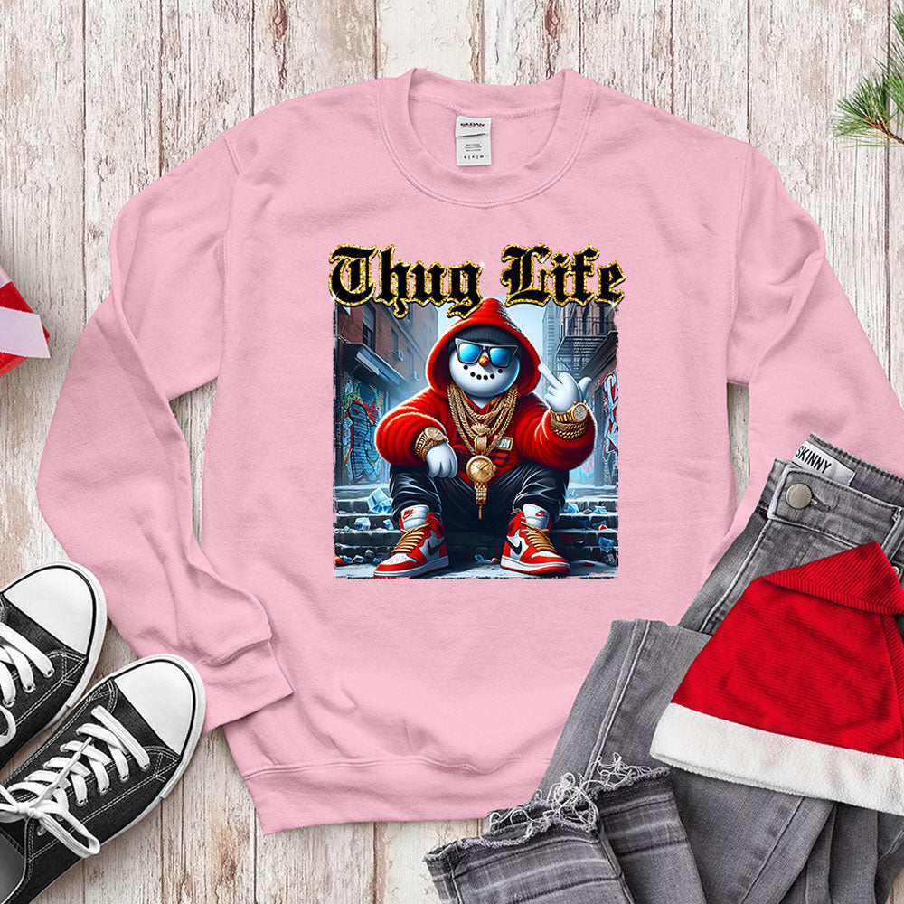 Thug Life Gangster Snowman - Urban Holiday