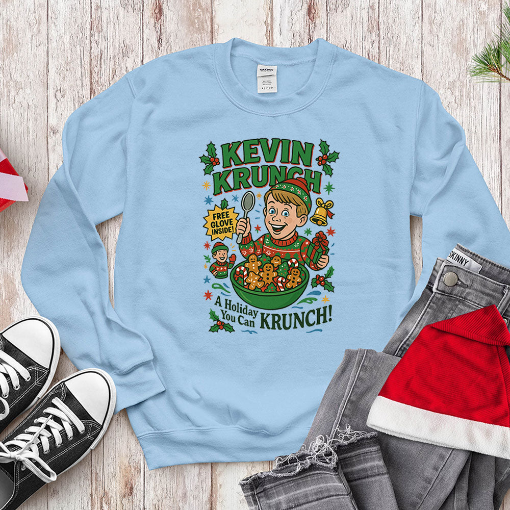 Home Alone Boy Cereal Parody Shirt - Holiday You Can Krunch!