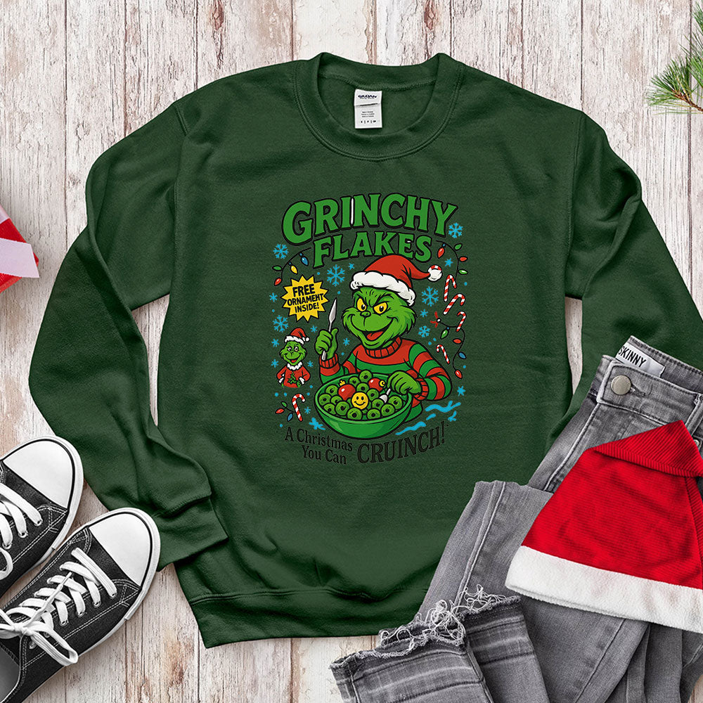 Mean One Cereal Parody Shirt - "Christmas You Can Cruinch!" T-Shirt & Hoodie