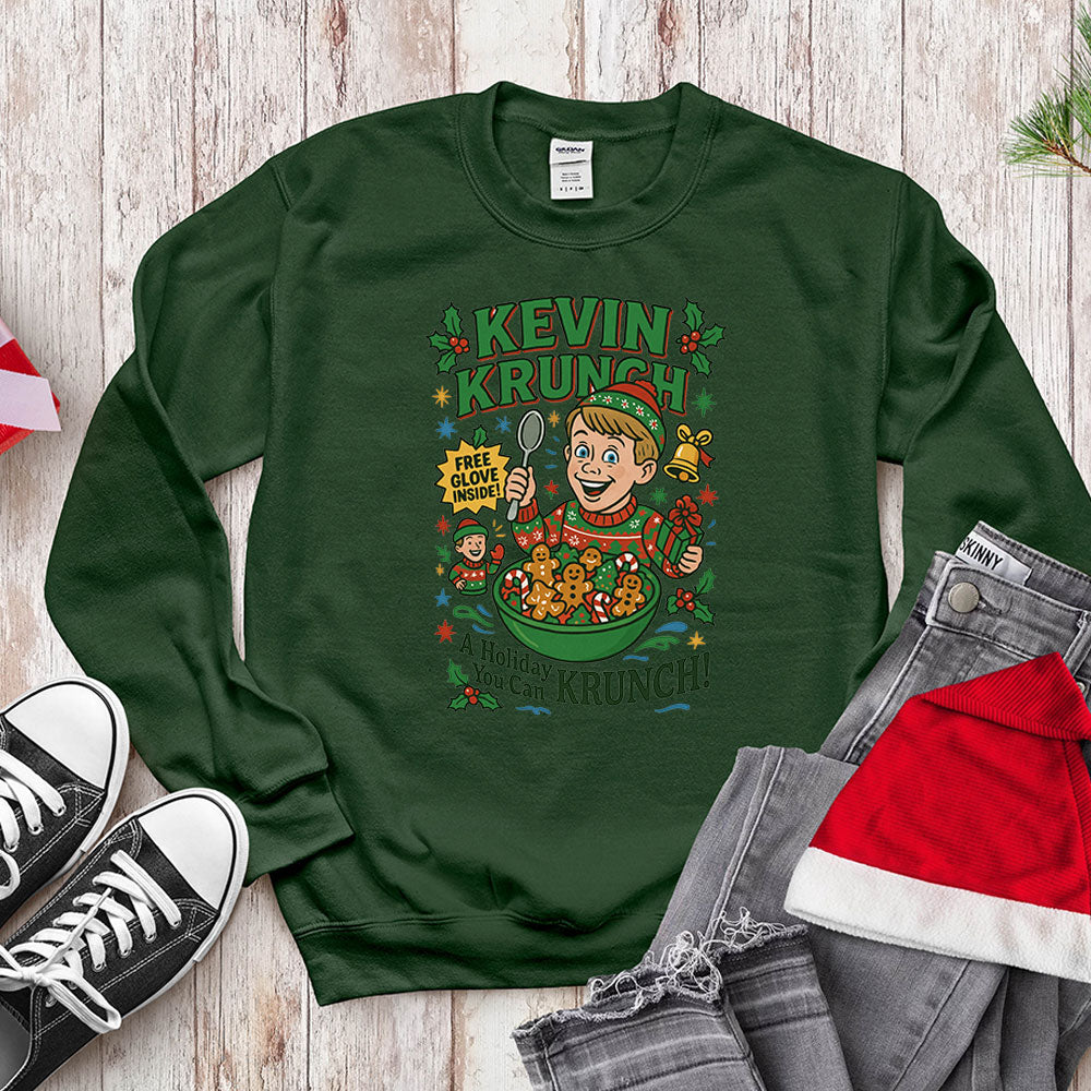 Home Alone Boy Cereal Parody Shirt - Holiday You Can Krunch!