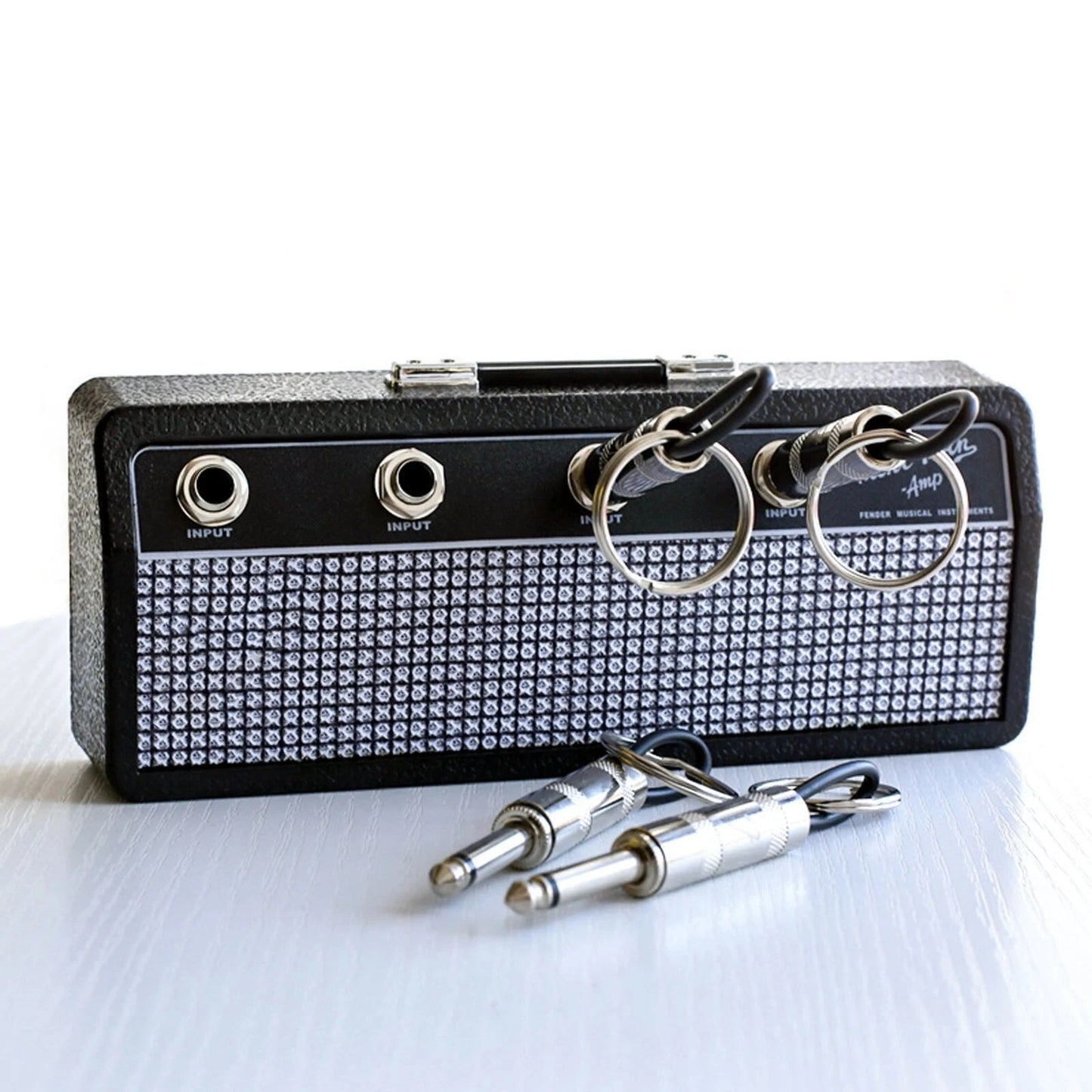 Guitar Key Holder Retro Radio Style - Wall Mount Keyring - Storage Rack Hanger - Home Decoration Gift