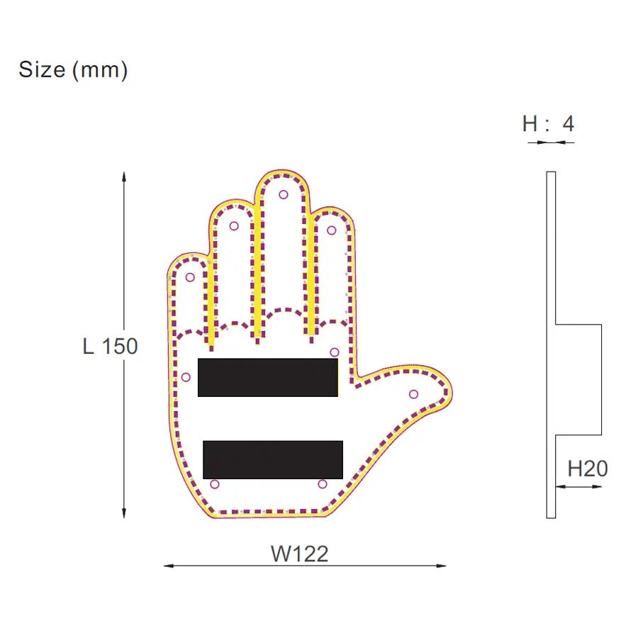 The RoadLed™ - Led Hand Sign