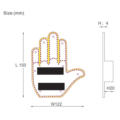 The RoadLed™ - Led Hand Sign