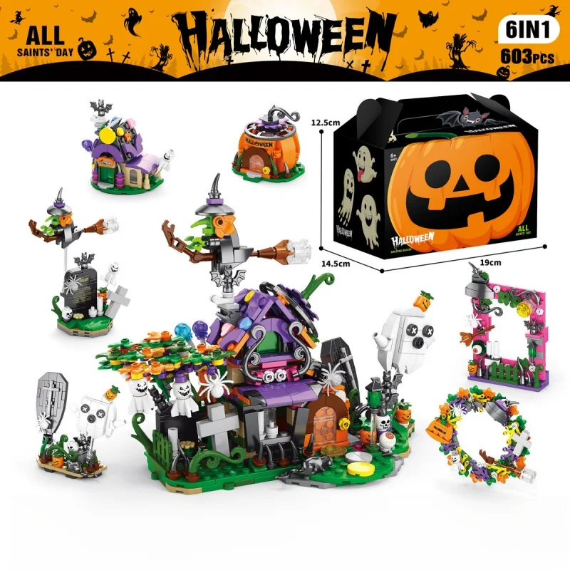 Halloween 6IN1 Building Block Set
