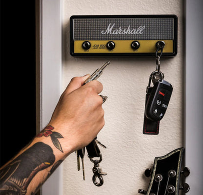 Guitar Key Holder Retro Radio Style - Wall Mount Keyring - Storage Rack Hanger - Home Decoration Gift