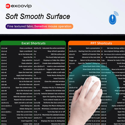 EXCOVIP™ -  Excel Shortcuts Mouse Pad