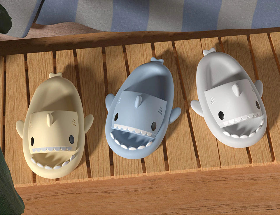 Home Shark Slippers: Anti-Skid EVA, Vibrant Colors, Perfect for Couples and Families