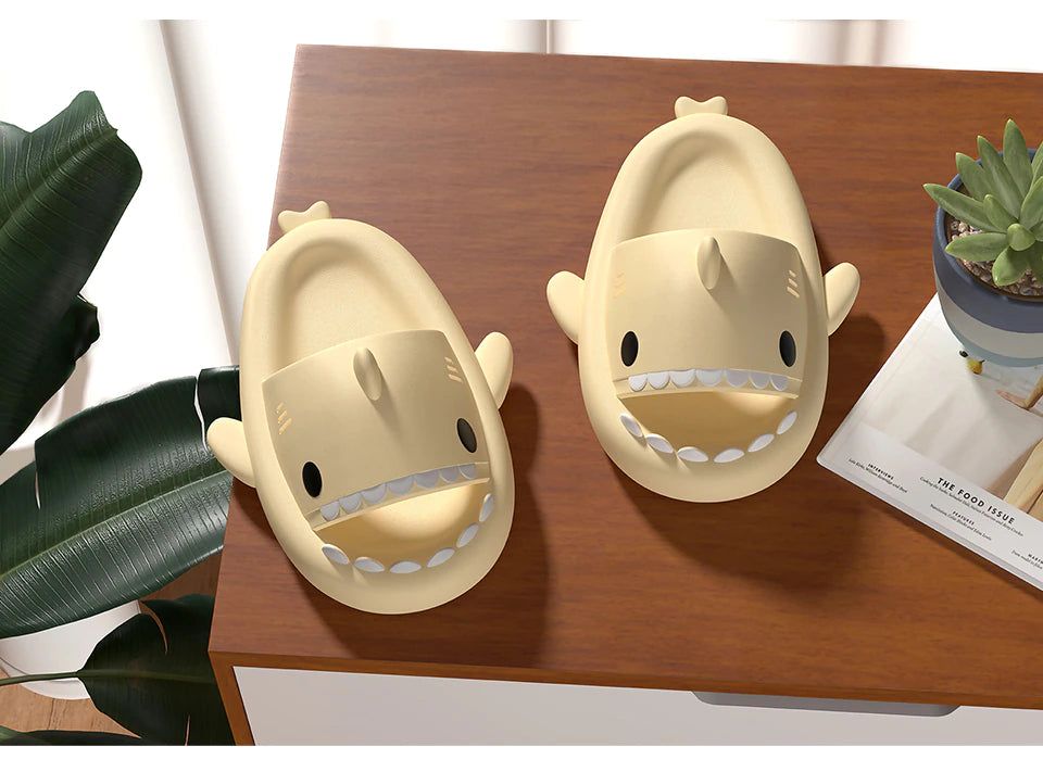 Home Shark Slippers: Anti-Skid EVA, Vibrant Colors, Perfect for Couples and Families