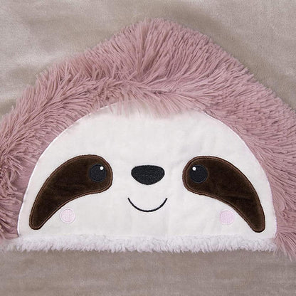 Super Soft Sloth Themed Blanket Throw Cloak - Wearable Hooded Blanket With Gloves