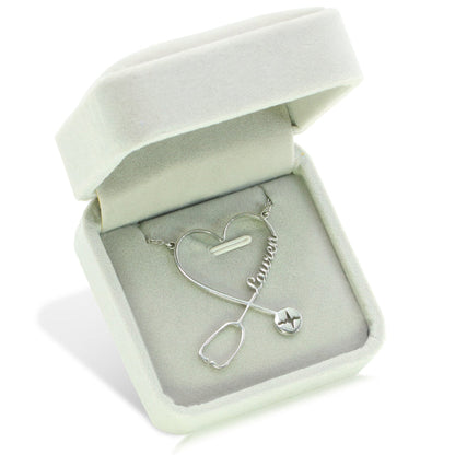 Personalized Stethoscope Necklace