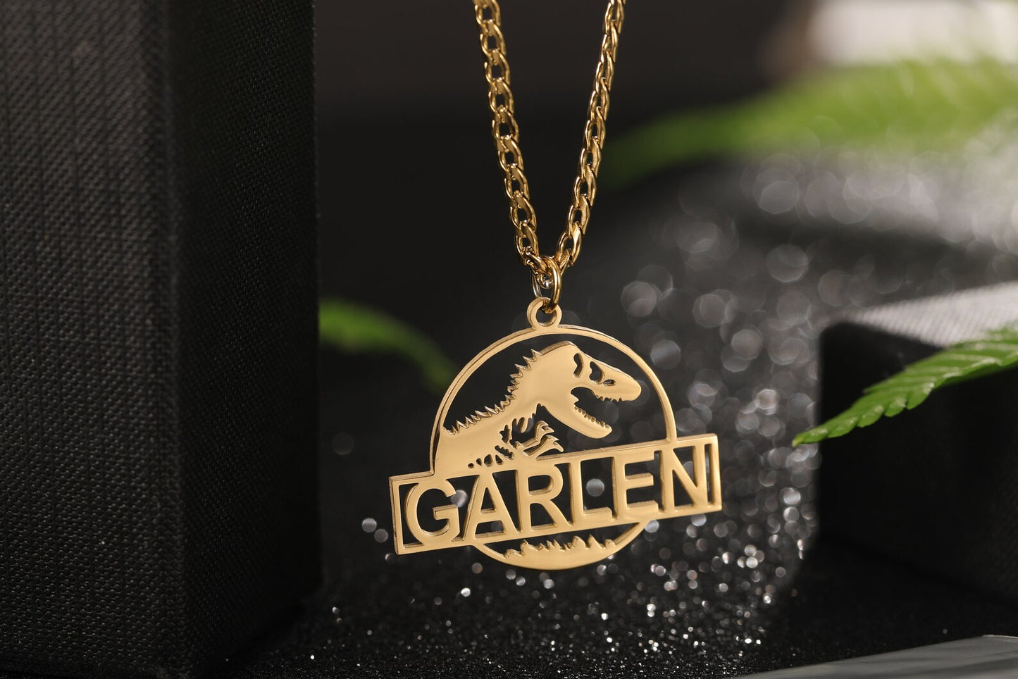 Custom Dinosaur Name Necklaces